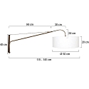 Steinhauer wall luminaire ELEGANT CLASSY E27 IP20, dimmable