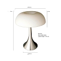 Steinhauer Steinhauer Table lamp ANCILLA, 1 flame, glass, steel
