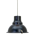Steinhauer Luminaire � suspension PARADE Bas, � 1 flamme, avec diffuseur E27 IP20, noir mat gradable