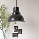 Steinhauer Luminaire � suspension PARADE Bas, � 1 flamme, avec diffuseur E27 IP20, noir mat gradable