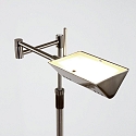 Mexlite Lampadaire KARL avec bras articul�, r�glable, avec variateur tactile IP20, acier bross� gradable