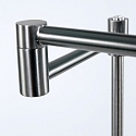 Mexlite Lampadaire KARL avec bras articul�, r�glable, avec variateur tactile IP20, acier bross� gradable