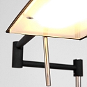 Mexlite Lampadaire KARL avec bras articul�, r�glable, avec variateur tactile IP20, noir mat gradable