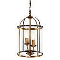 Steinhauer Luminaire � suspension PIMPERNEL � 2 flammes E14 IP20, bronze, transparent gradable