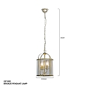 Steinhauer Luminaire � suspension PIMPERNEL � 2 flammes E14 IP20, bronze, transparent gradable