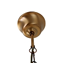 Steinhauer Steinhauer Pendant luminaire PIMPERNEL, 4 flames, glass, bronze