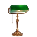 Lampe de table ANCILLA � 1 flamme E27 IP20, vert, bronze gradable