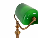 Lampe de table ANCILLA � 1 flamme E27 IP20, vert, bronze gradable