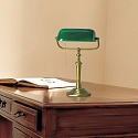 Lampe de table ANCILLA � 1 flamme E27 IP20, vert, bronze gradable