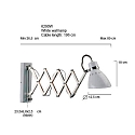 Steinhauer Steinhauer Wall luminaire SPRING, 1 flame, white