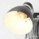 Luminaire mural SPRING langue, avec interrupteur, avec prise de courant, r�glable E27 IP20, noir mat gradable