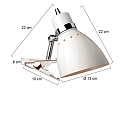 Steinhauer Steinhauer Spot SPRING zum Klemmen, 1 flame, metal, white