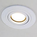Steinhauer recessed luminaire P�LITE SPOT round, swivelling GU10 IP20, white matt dimmable