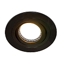 recessed luminaire P�LITE SPOT round, swivelling GU10 IP20, black matt dimmable