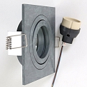 Lumi�re encastr�e P�LITE SPOT pivotant, carr� GU10 IP20