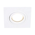Steinhauer recessed luminaire P�LITE SPOT swivelling, square GU10 IP20, white matt dimmable