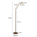 Lampadaire BIRON � 1 flamme IP20