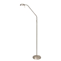 Mexlite Lampadaire BIRON avec bras flexible, avec variateur tactile IP20, acier bross� gradable