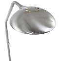 Mexlite Lampadaire BIRON avec bras flexible, avec variateur tactile IP20, acier bross� gradable