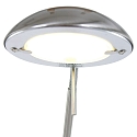 Mexlite Lampadaire BIRON avec bras flexible, avec variateur tactile IP20, acier bross� gradable
