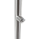 Mexlite Lampadaire BIRON avec bras flexible, avec variateur tactile IP20, acier bross� gradable