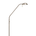 Mexlite Lampadaire BIRON avec bras flexible, avec variateur tactile IP20, acier bross� gradable