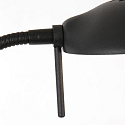 Mexlite Lampadaire BIRON avec interrupteur, avec bras flexible IP20, noir mat gradable