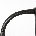 Mexlite Lampadaire BIRON avec interrupteur, avec bras flexible IP20, noir mat gradable