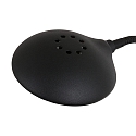 Mexlite Lampadaire BIRON avec interrupteur, avec bras flexible IP20, noir mat gradable