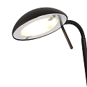 Mexlite Lampadaire BIRON avec interrupteur, avec bras flexible IP20, noir mat gradable