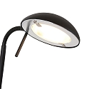 Mexlite Lampadaire BIRON avec interrupteur, avec bras flexible IP20, noir mat gradable
