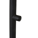 Mexlite Lampadaire BIRON avec interrupteur, avec bras flexible IP20, noir mat gradable