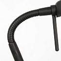 Mexlite table lamp BIRON with switch, with flex arm IP20, black matt dimmable