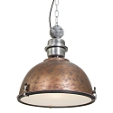 Steinhauer Luminaire � suspension BIKKEL - � 42CM � 1 flamme, m�dium E27 IP20, marron, tachet� gradable