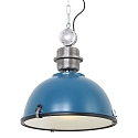 Steinhauer Luminaire � suspension BIKKEL - � 42CM � 1 flamme, m�dium E27 IP20, bleu fonc� gradable