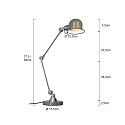 Mexlite Table lamp DAVIN, 1 flame, reflector, black