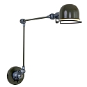 Luminaire mural DAVIN langue, avec interrupteur, avec bras articul� E14 IP20, vert, scintillant 