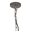 anne light & home Luminaire � suspension FRISK � 1 flamme, rond E27 IP20, scintillant, gris gradable