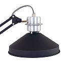 anne light & home Lampe de table ZAPPA avec interrupteur, avec bras articul�, avec prise de courant E27 IP20, noir mat 