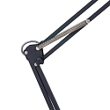 anne light & home Lampe de table ZAPPA avec interrupteur, avec bras articul�, avec prise de courant E27 IP20, noir mat 