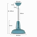 Luminaire � suspension EDEN Bas, � 1 flamme, rond E27 IP20