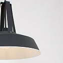 Mexlite Luminaire � suspension EDEN Bas, � 1 flamme, rond E27 IP20, noir mat gradable