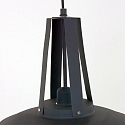 Mexlite Luminaire � suspension EDEN Bas, � 1 flamme, rond E27 IP20, noir mat gradable