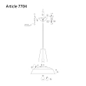 Mexlite Luminaire � suspension EDEN Bas, � 1 flamme, rond E27 IP20, noir mat gradable