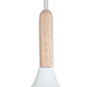 Mexlite Luminaire � suspension BJORR - � 45CM � 1 flamme, grand, plat E27 IP20, blanc mat gradable