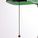 Mexlite Lampe de table BELANA � 1 flamme E27 IP20, vert, bronze gradable