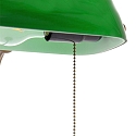 Mexlite Lampe de table BELANA � 1 flamme E27 IP20, vert, bronze gradable