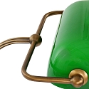 Mexlite Lampe de table BELANA � 1 flamme E27 IP20, vert, bronze gradable