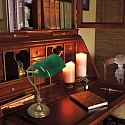 Mexlite Lampe de table BELANA � 1 flamme E27 IP20, vert, bronze gradable