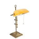 Lampe de table ANCILLA langue, r�glable, avec cha�ne d'interrupteur � tirette E27 IP20, bronze bross� 